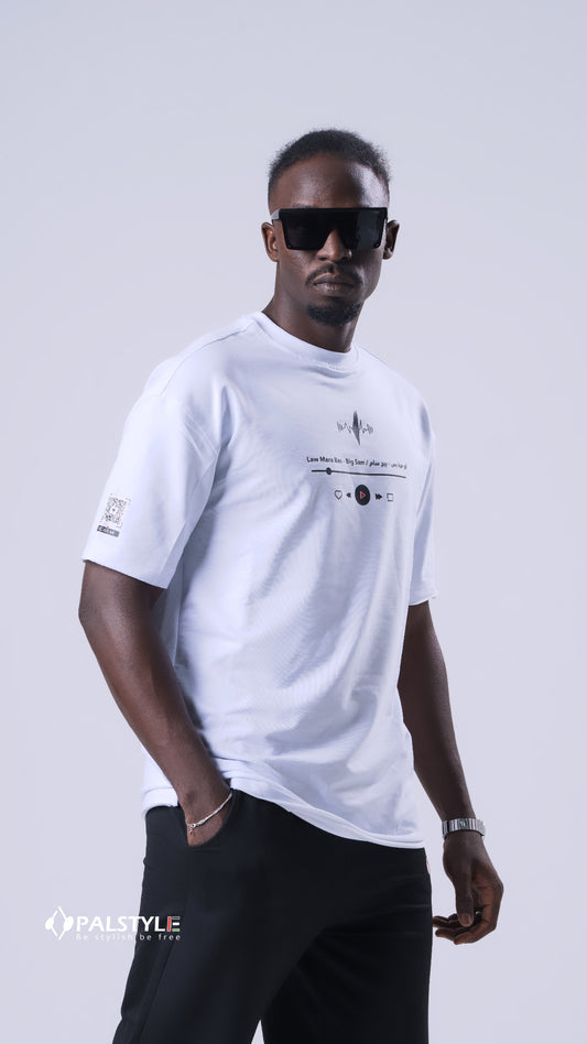 Palestine Music Play Icon Oversized T-Shirt | Viral Trending Streetwear 2026