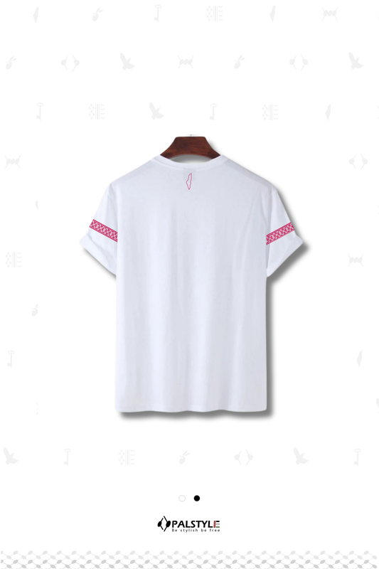 Palestinian Embroidered T-Shirt - Heritage & Style