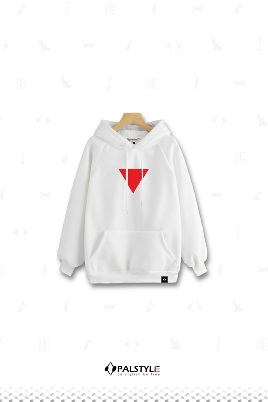 Spirit of Gaza Oversized Hoodie | Red Triangle Palestinian Resistance Symbol