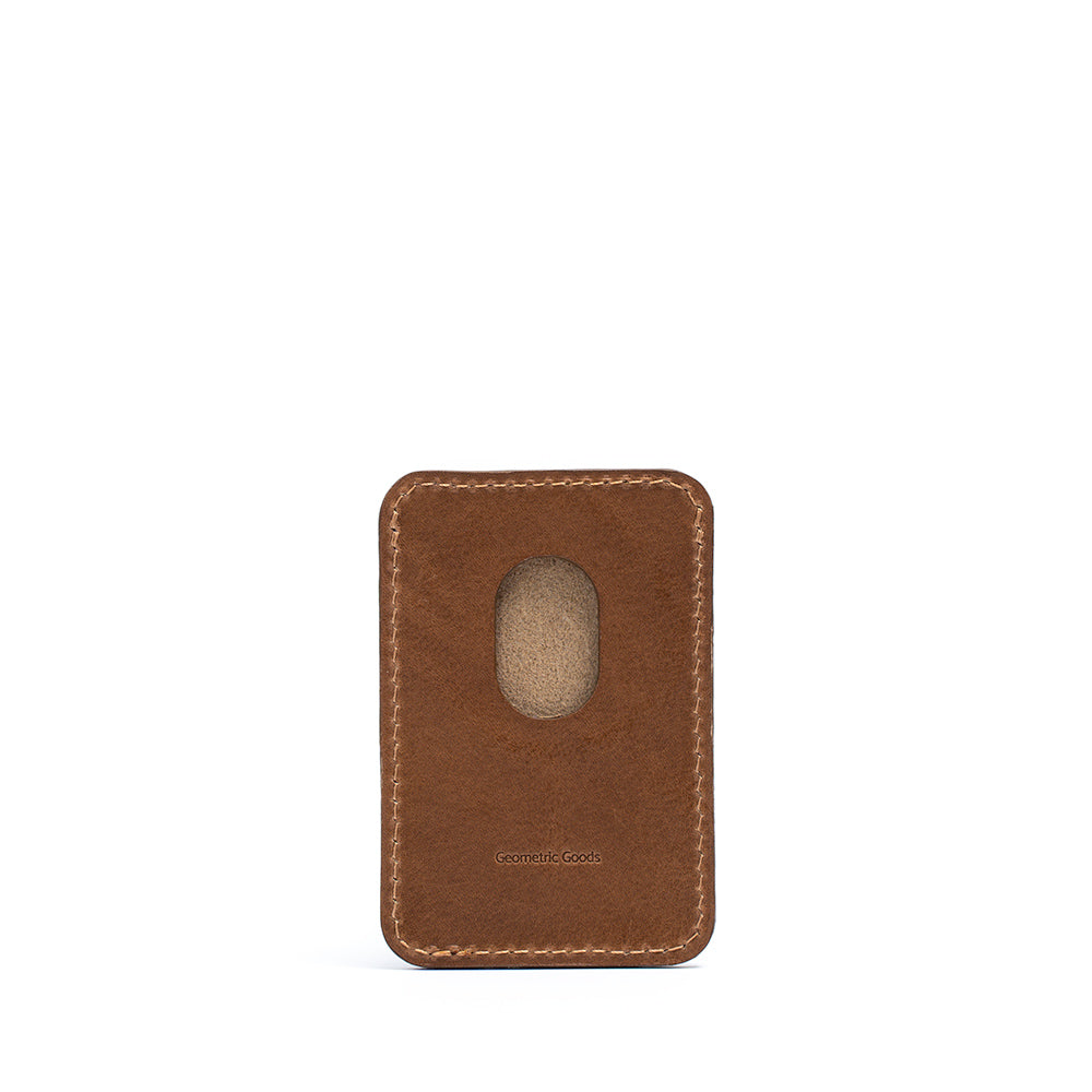 Full Grain Leather MagSafe Wallet Classic Holds Cards