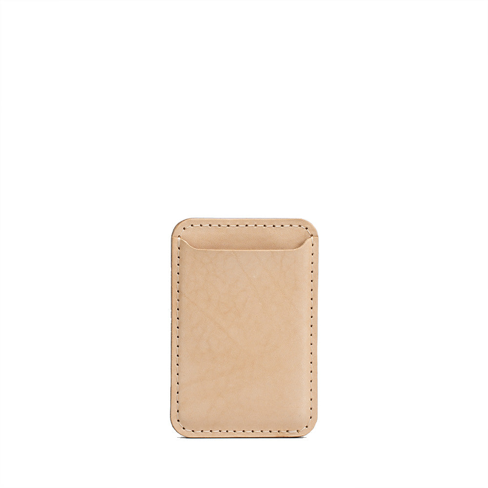 Full Grain Leather MagSafe Wallet Classic Holds Cards