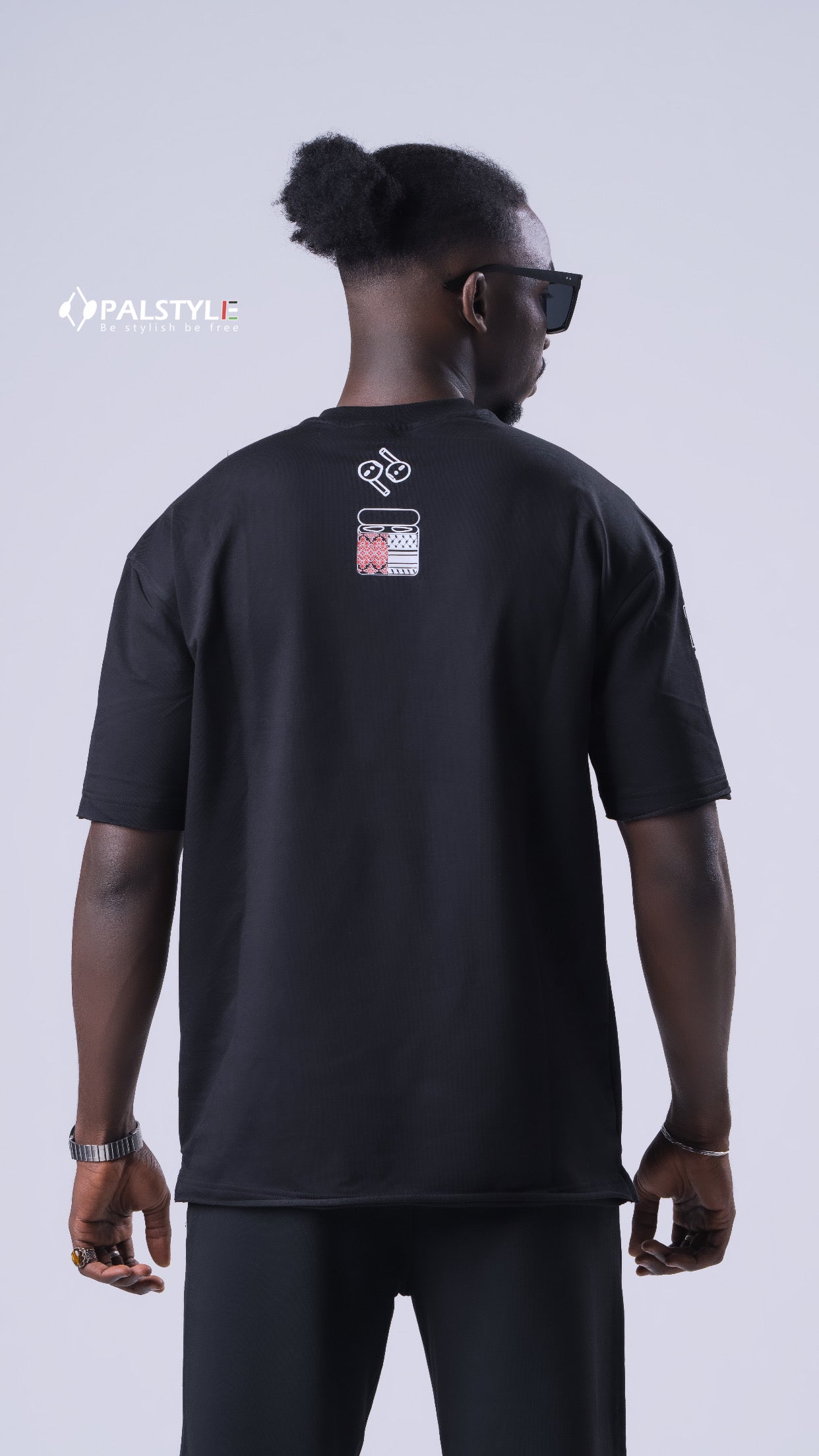 Palestine Music Play Icon Oversized T-Shirt | Viral Trending Streetwear 2026
