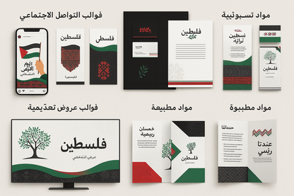 Palestine Design Templates Digital Social Media Printing