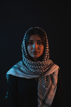 Authentic Palestinian Keffiyeh – Handwoven Original Cotton Scarf - 130x130 CM