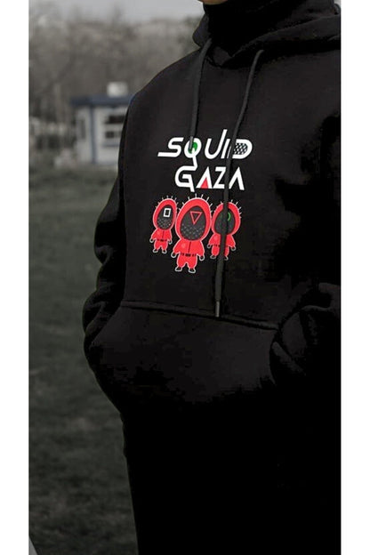 "GAZA SQUAD" Hoodie – Unisex Oversize Kapüşonlu