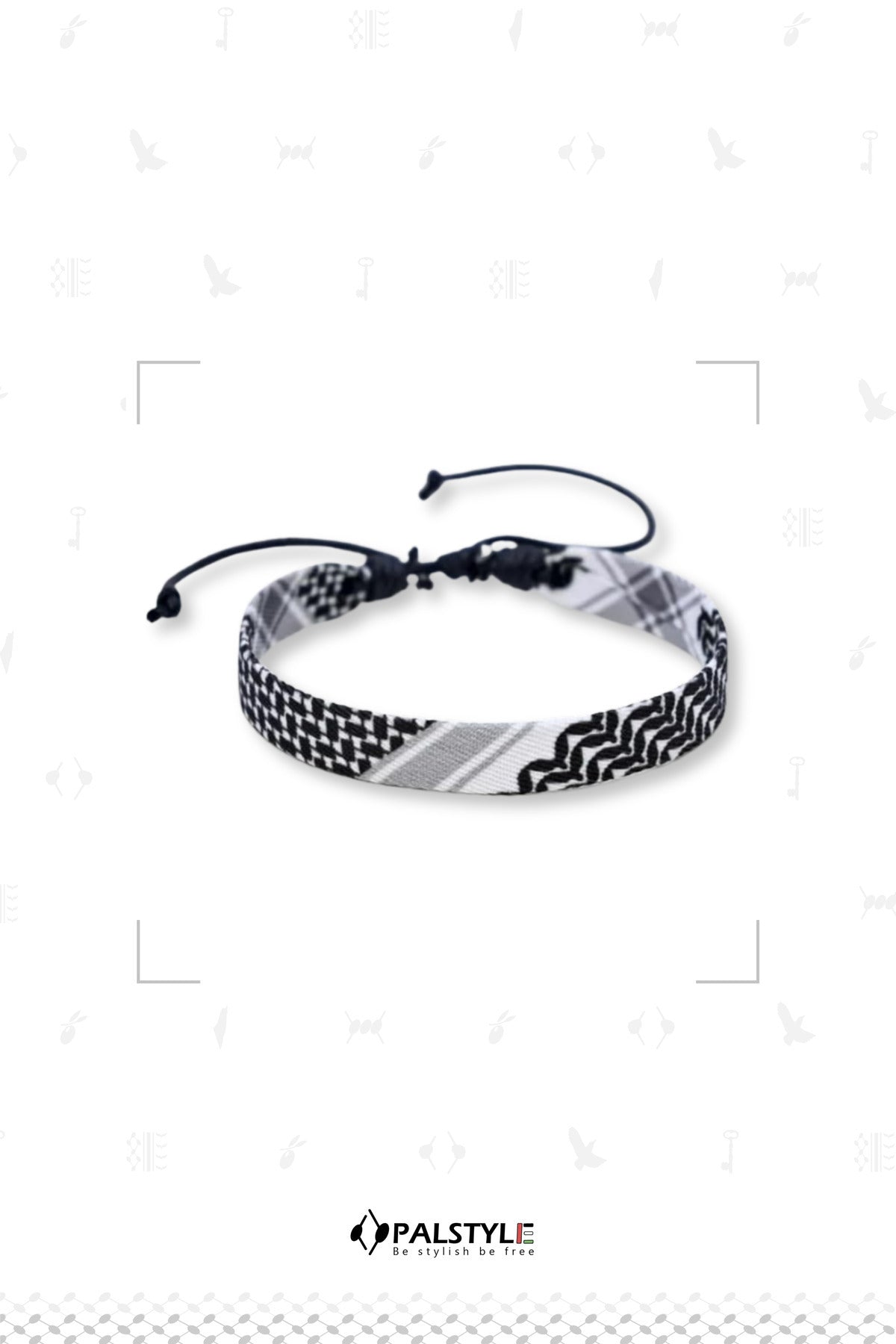 Keffiyeh Bracelet – Handmade Palestinian Heritage Wristband | PALSTYLE