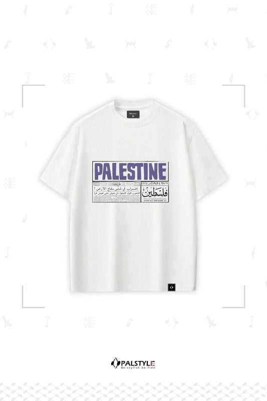 Palestine Print Oversized Men's Tee by Palstyle48