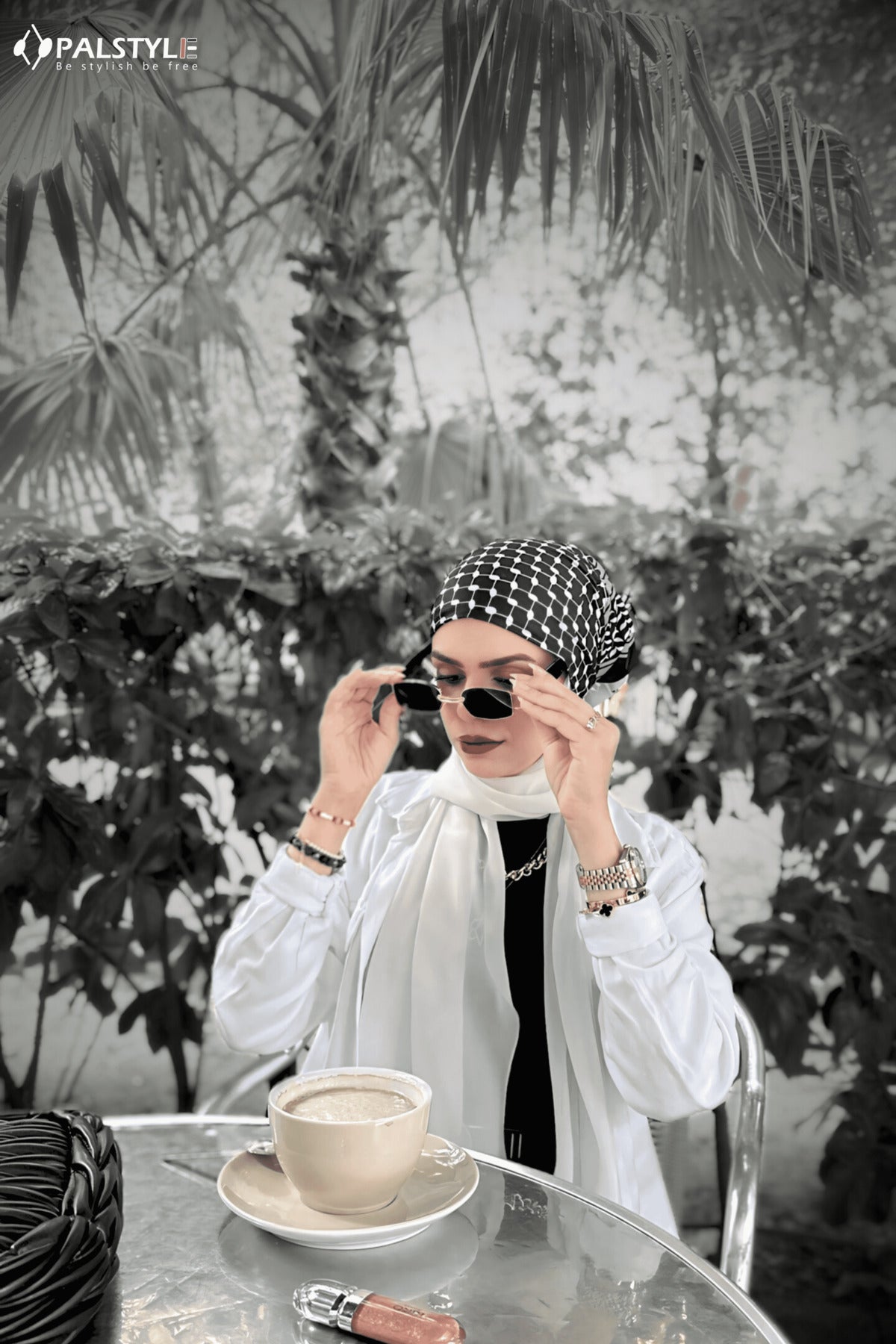 '- Bandana Kuffeiyyah – Çok Yönlü Filistin Desenli Aksesua-Unisex