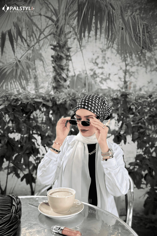 '- Bandana Kuffeiyyah – Çok Yönlü Filistin Desenli Aksesua-Unisex