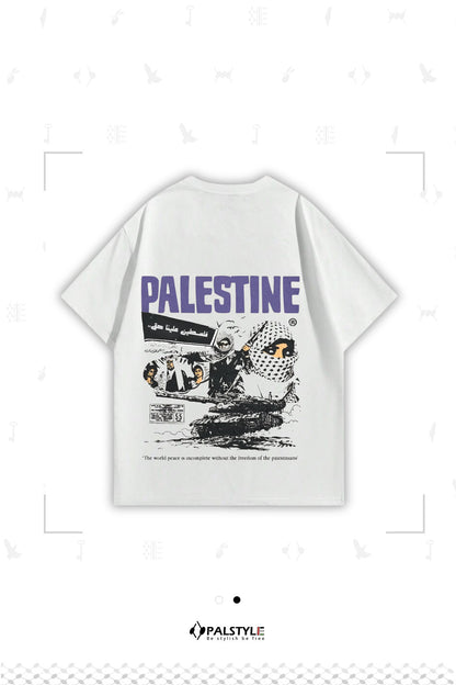 Palestine Print Oversized Men's Tee by Palstyle48