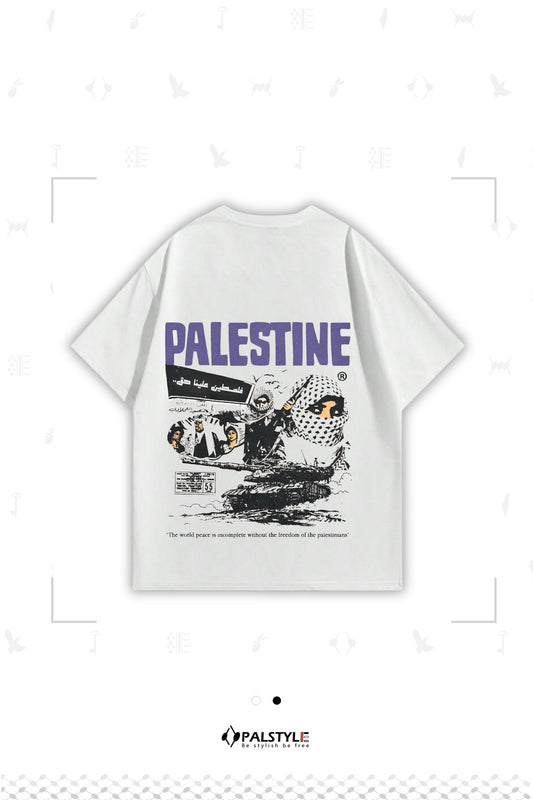 Palestine Print Oversized Men's Tee by Palstyle48
