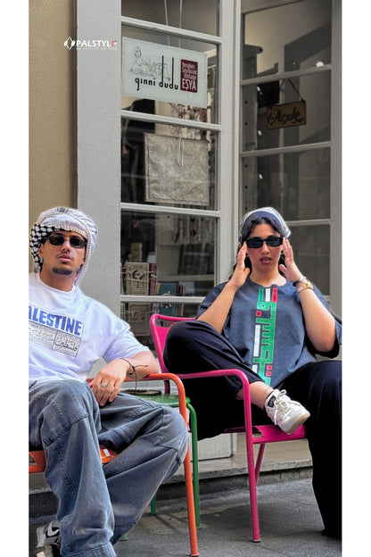 PalStyle48 Oversized Palestine Tee - Cotton Short Sleeve by Palstyle48