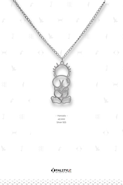Hanzala Silver Elegance Necklace by Palstyle48