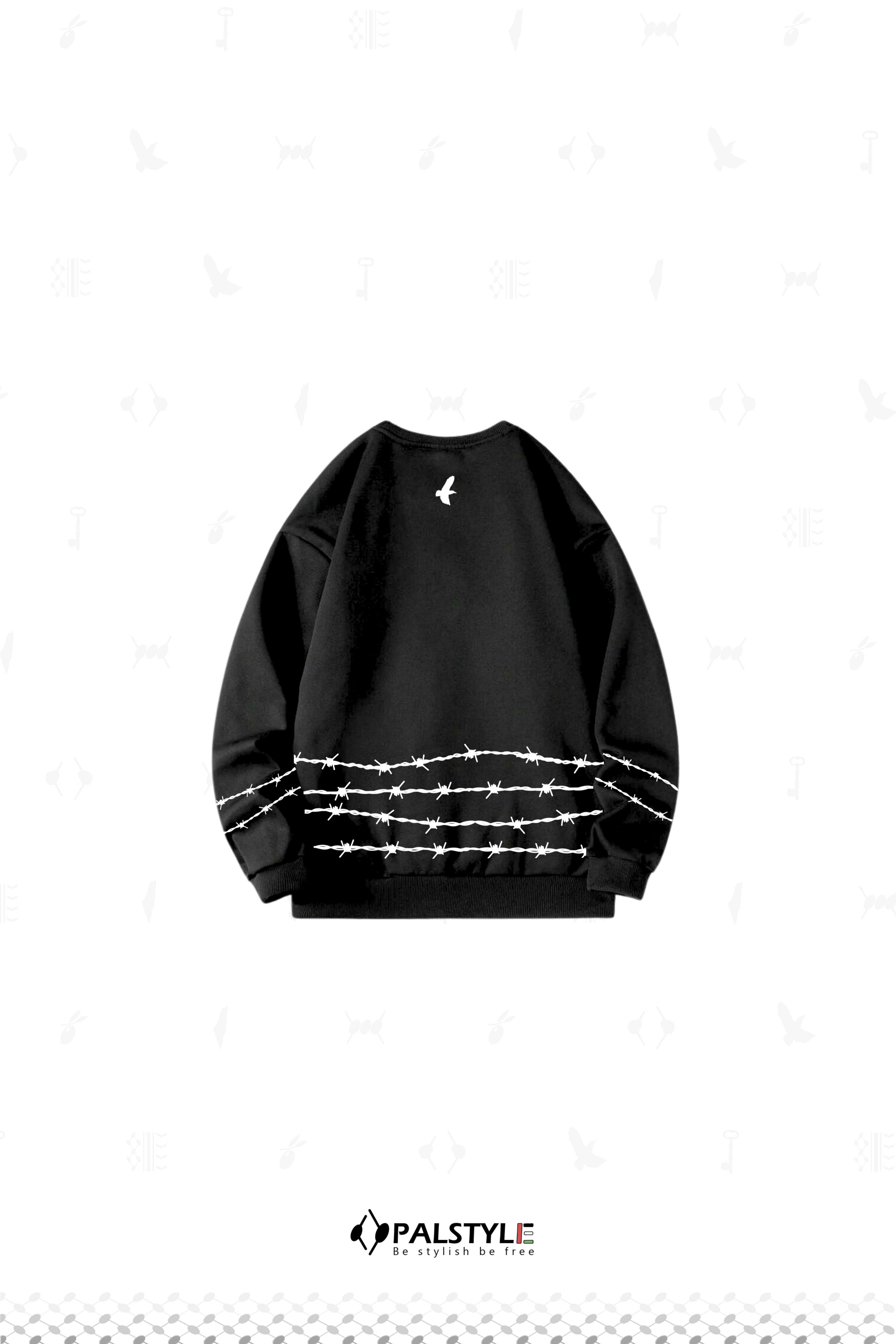 Freedom Flight Sweatshirt – Palestinian Dove Oversize Unisex
