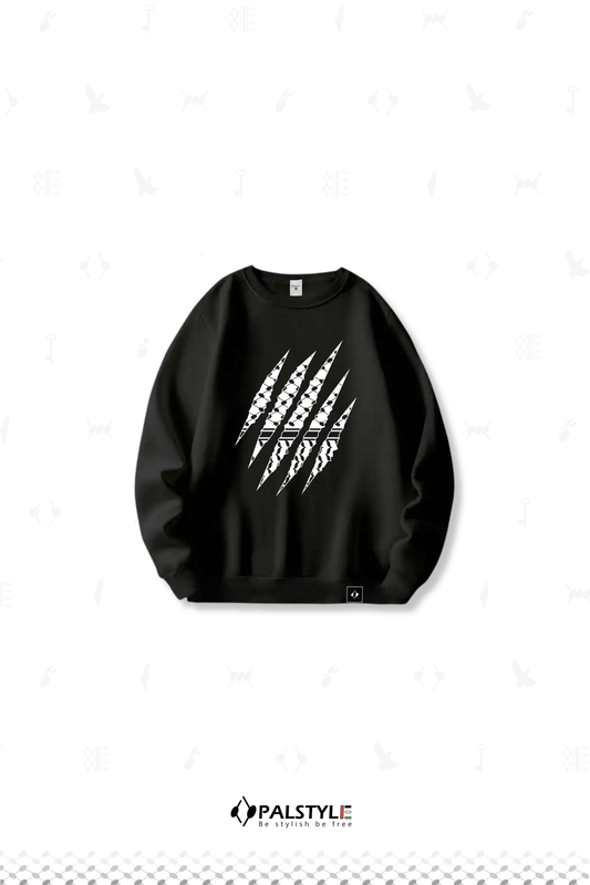 Palestinian Claw Marks Organic Cotton Sweatshirt