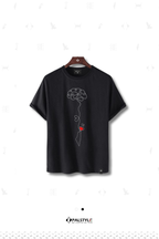 Brain & Heart Palestine T-Shirt – Unisex Oversized Keffiyeh Design