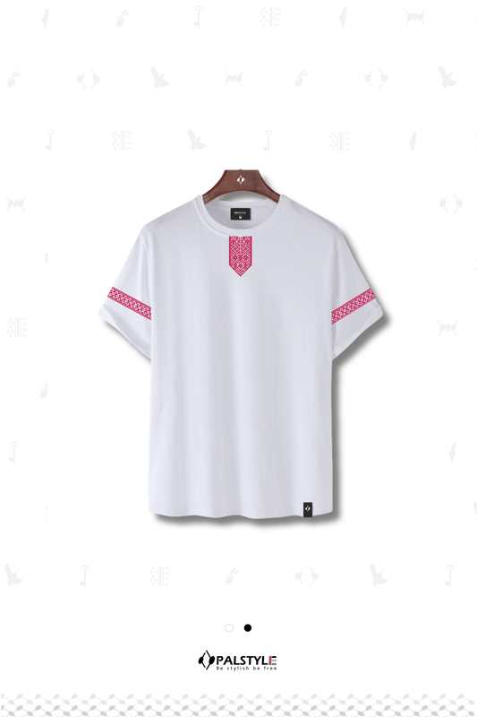 Palestinian Embroidered T-Shirt - Heritage & Style