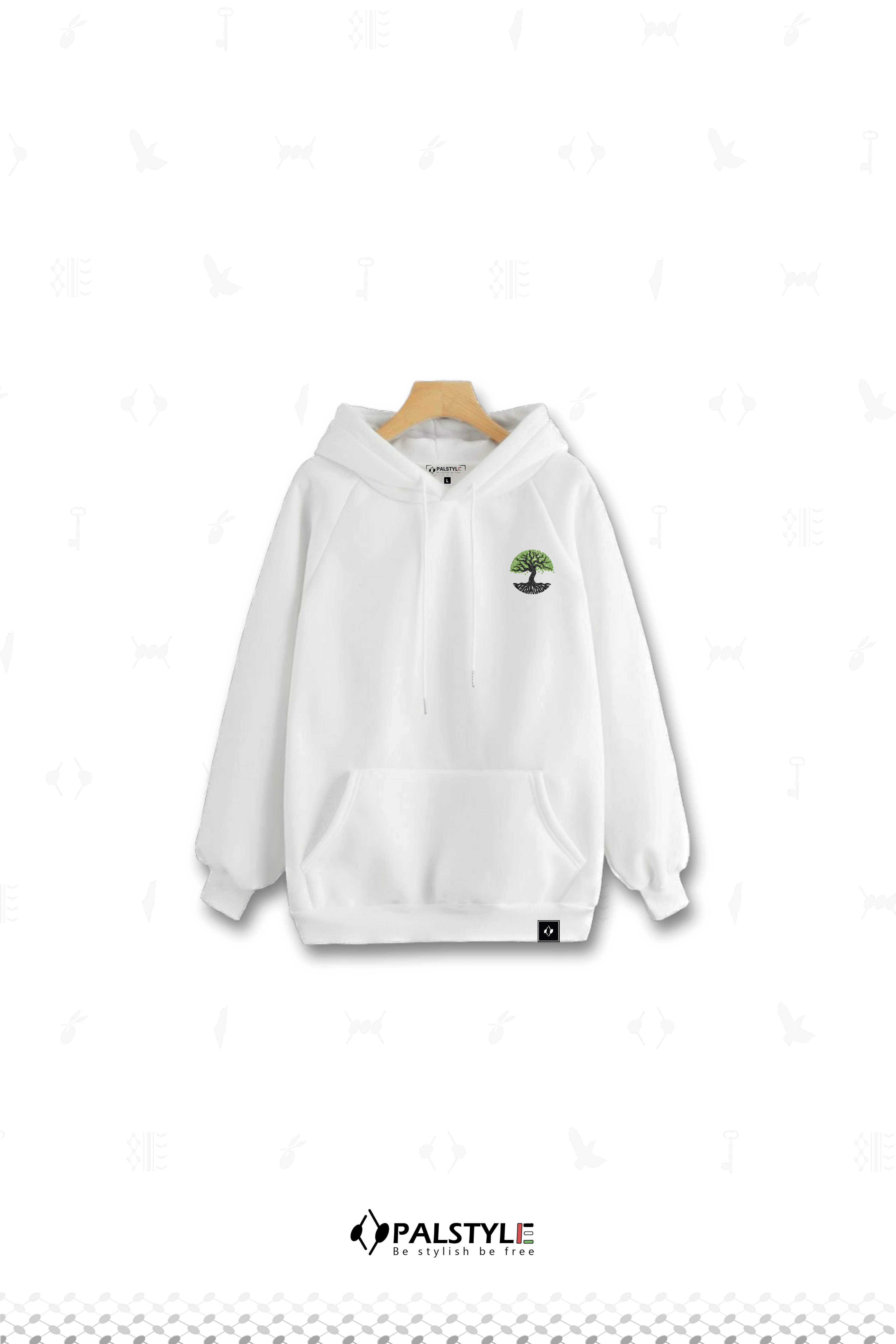 Palestinian Olive Tree Heritage Oversize Hoodie - Spirit of Gaza