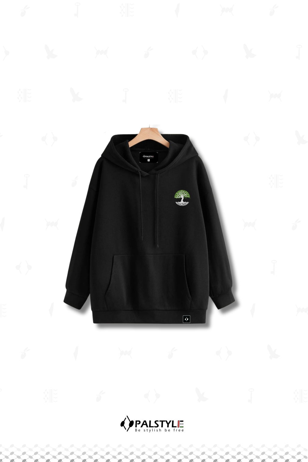Palestinian Olive Tree Heritage Oversize Hoodie - Spirit of Gaza