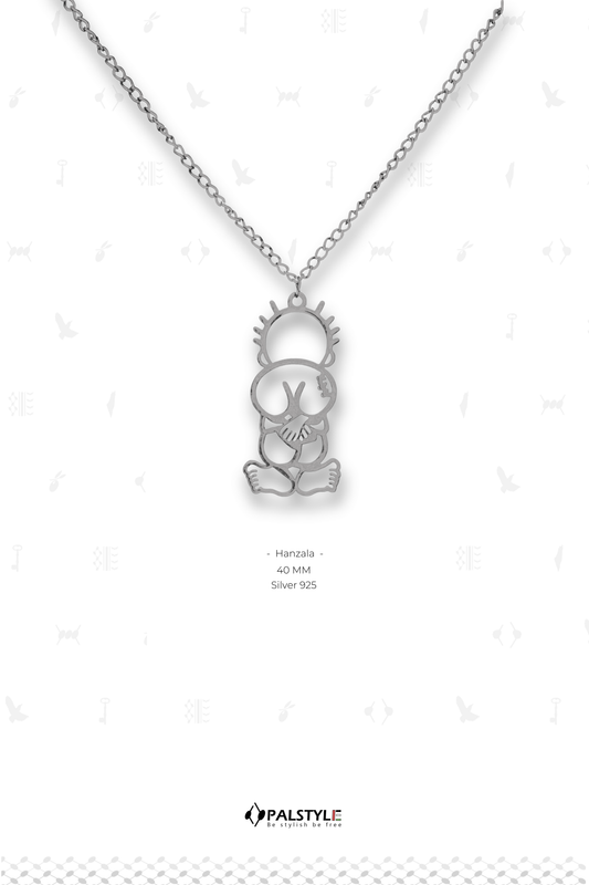 Handala Necklace – Palestinian Resistance Symbol | 925 Silver