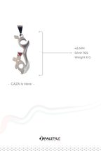 GAZA Silver Necklace 925 Sterling - Palestinian Heritage Jewelry | Unisex