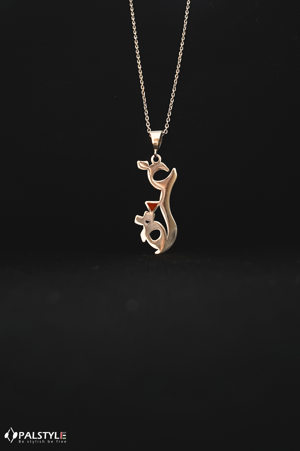 GAZA Silver Necklace 925 Sterling - Palestinian Heritage Jewelry | Unisex