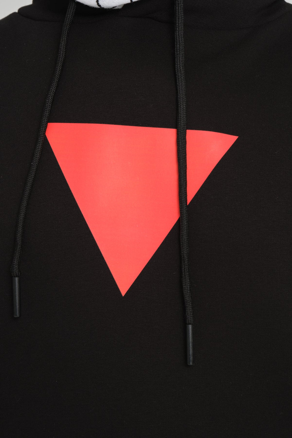 Spirit of Gaza Oversized Hoodie | Red Triangle Palestinian Resistance Symbol