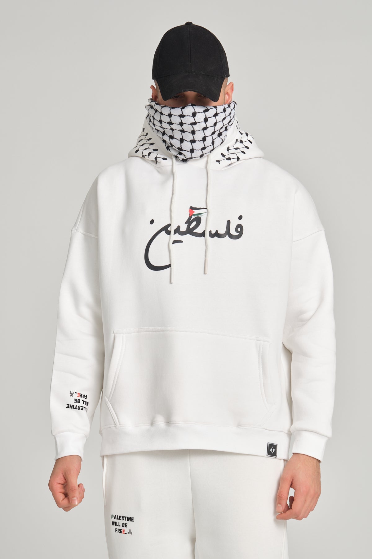 Palestinian Heritage Tracksuit Set – Oversize Hoodie & Jogger Pants Unisex