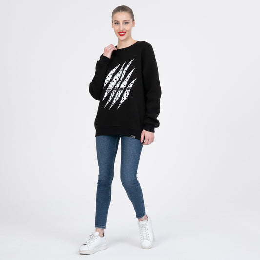 Palestinian Keffiyeh Sweatshirt – Freedom Claw Unisex Oversize Design