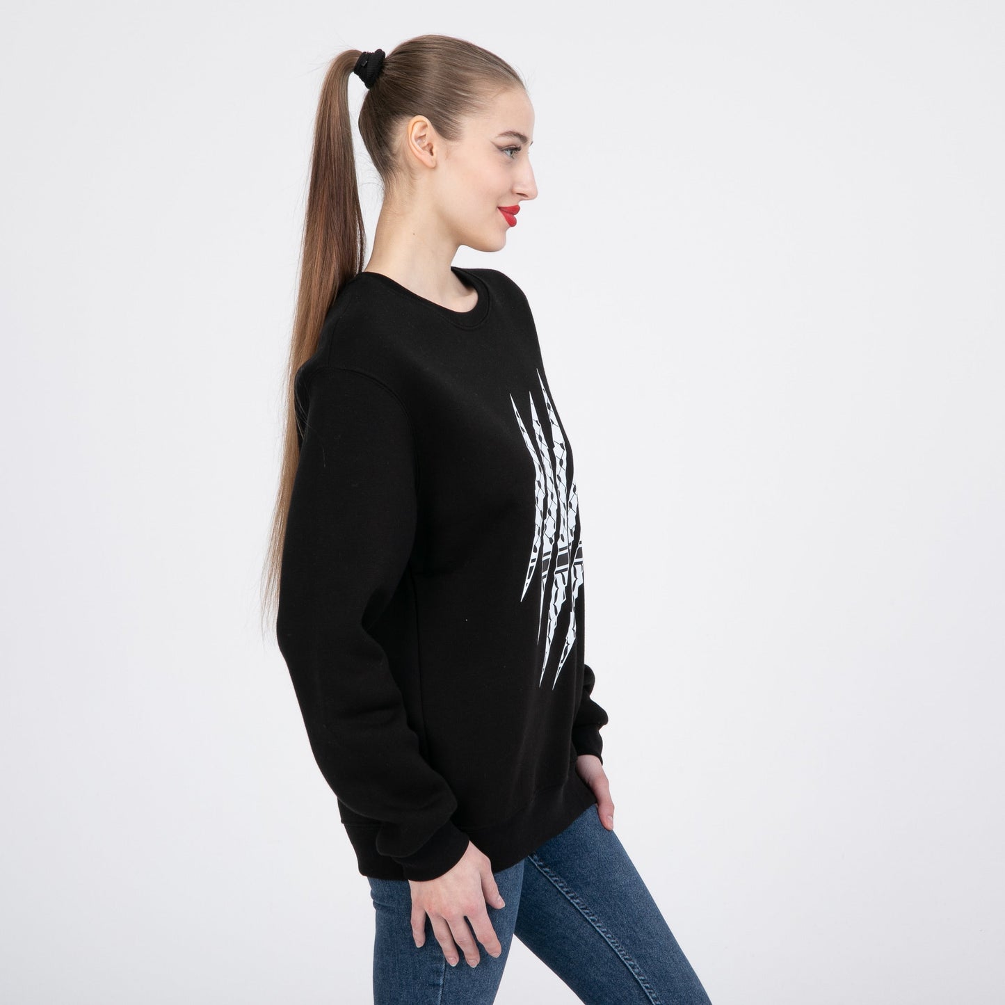 Palestinian Keffiyeh Sweatshirt – Freedom Claw Unisex Oversize Design