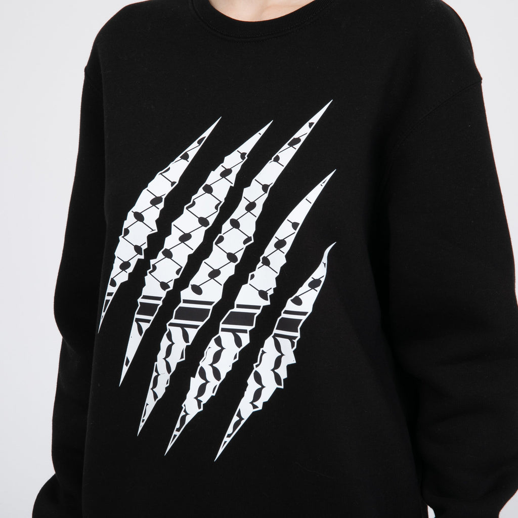 Palestinian Claw Marks Organic Cotton Sweatshirt
