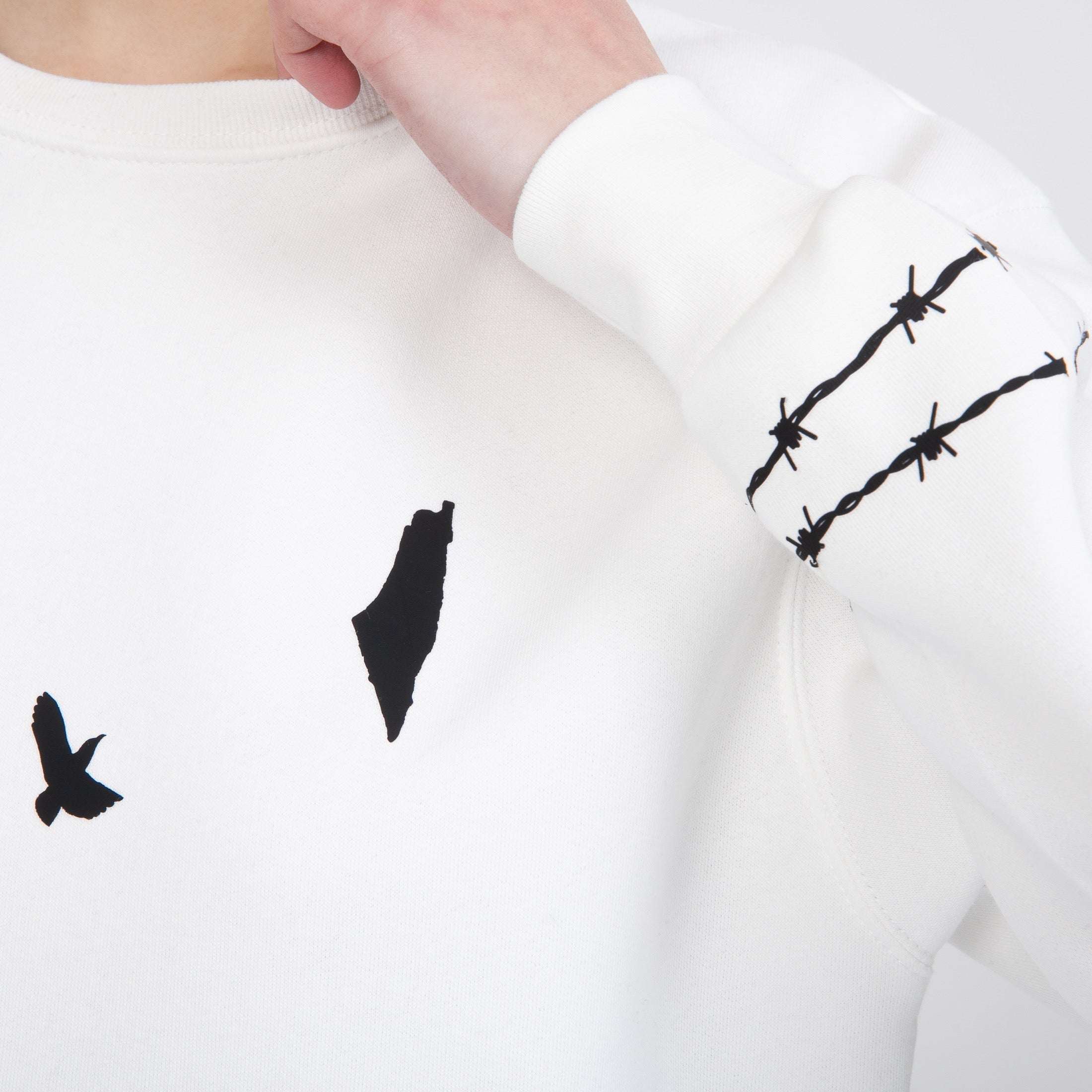 Freedom Flight Sweatshirt – Palestinian Dove Oversize Unisex