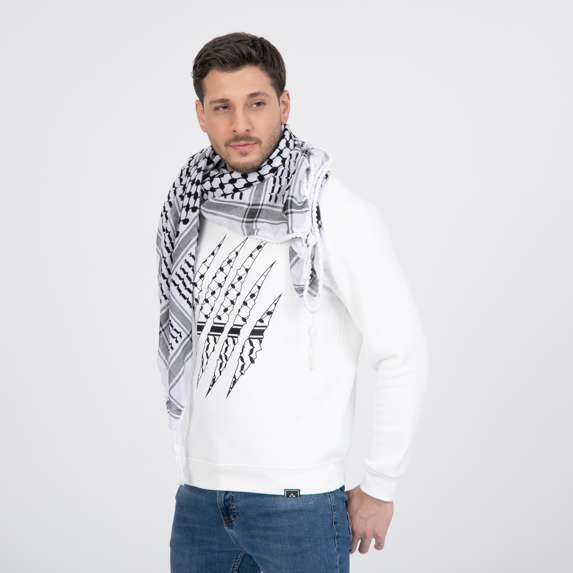 Palestinian Claw Marks Organic Cotton Sweatshirt