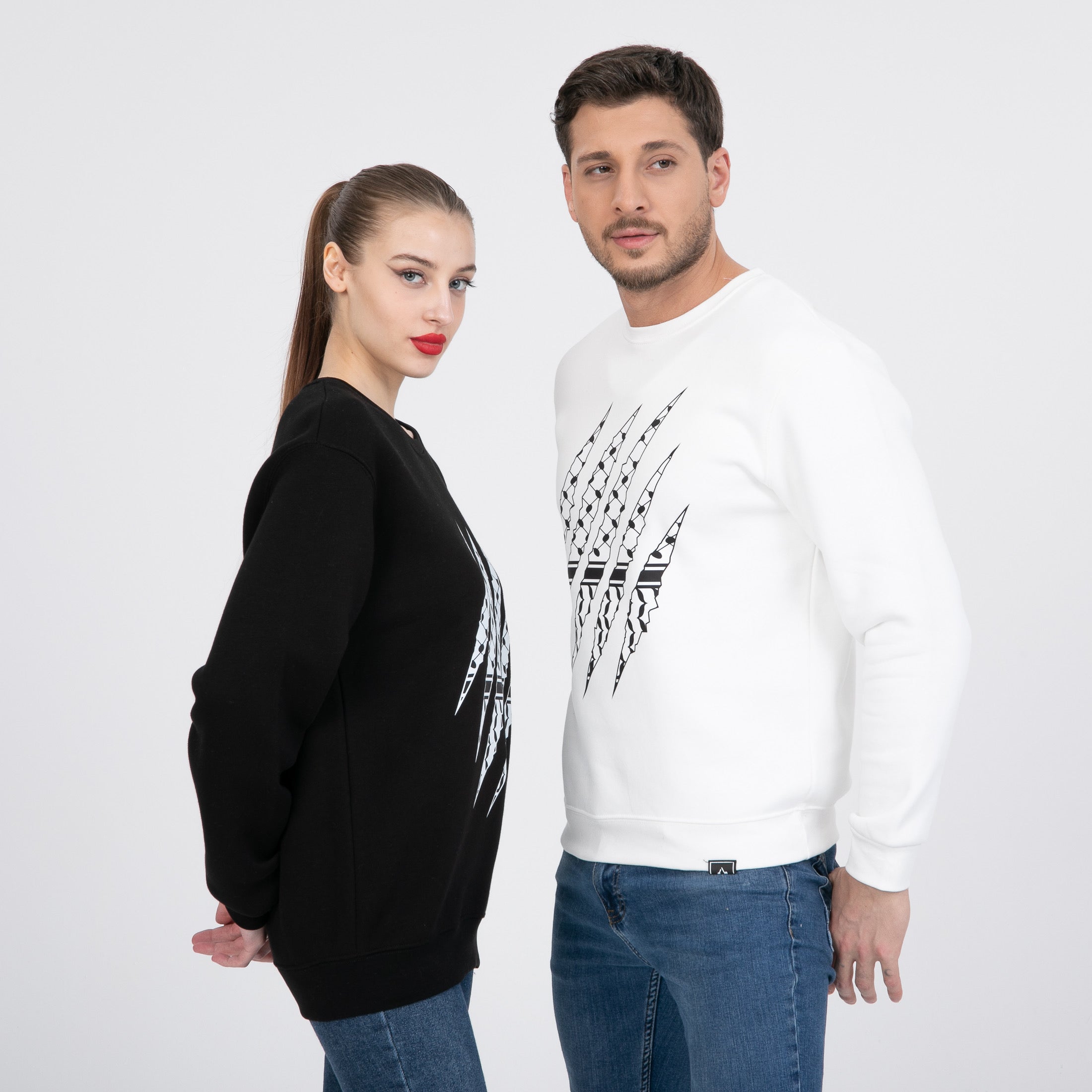 Palestinian Claw Marks Organic Cotton Sweatshirt