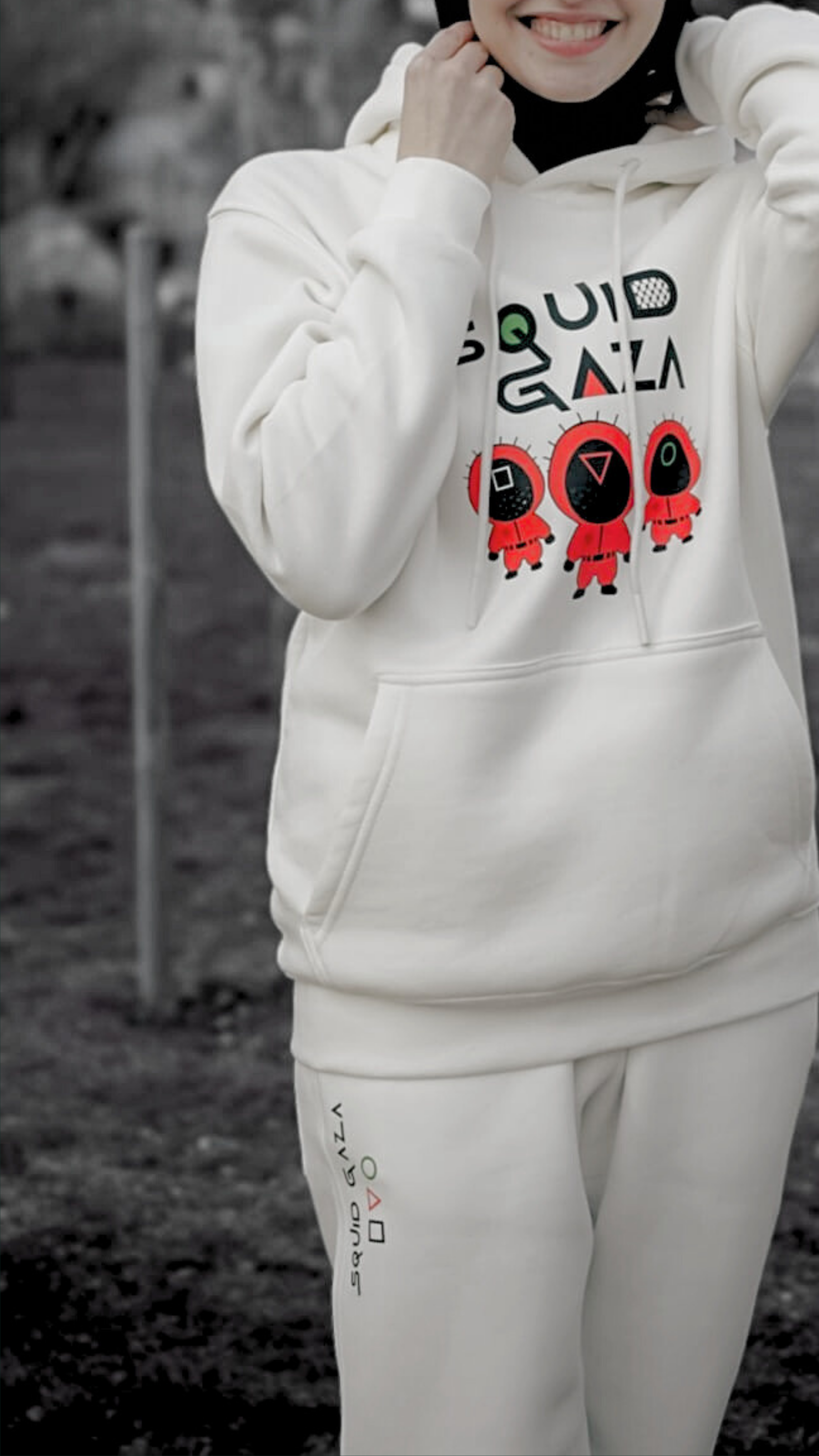 GAZA SQUAD Oversize Hoodie - Palestinian Unity Streetwear | Unisex