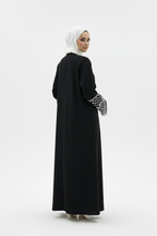 Black Abaya – Back Over Shoulder