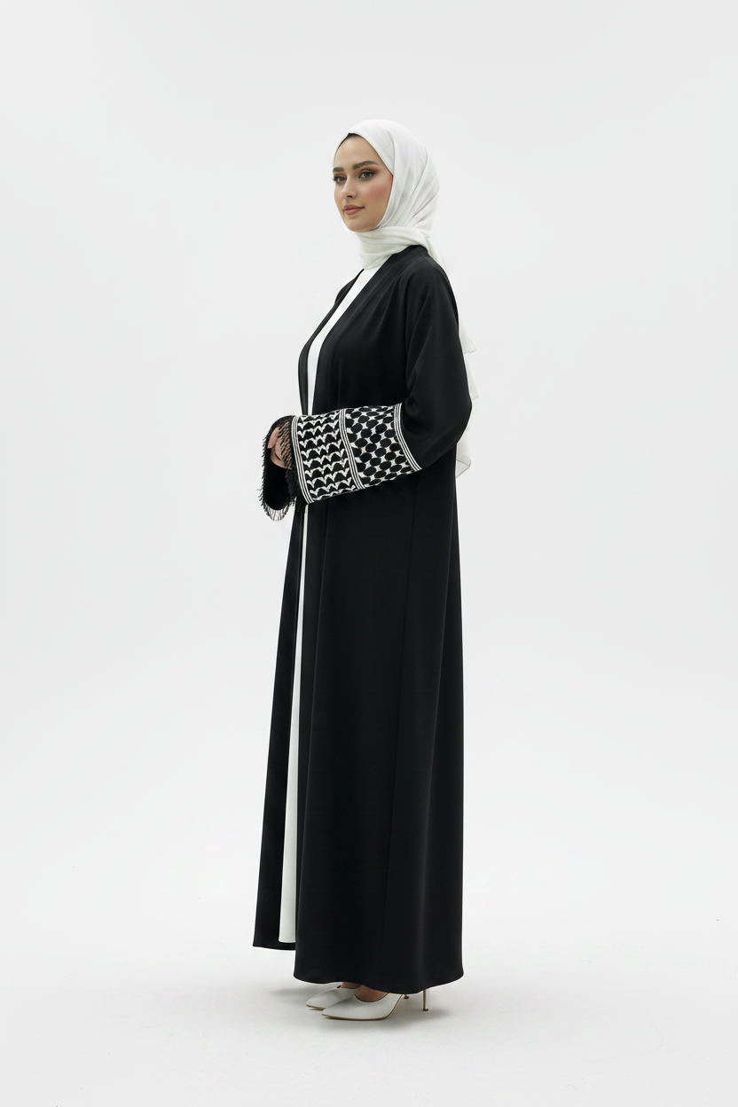 Black Abaya – Side Profile