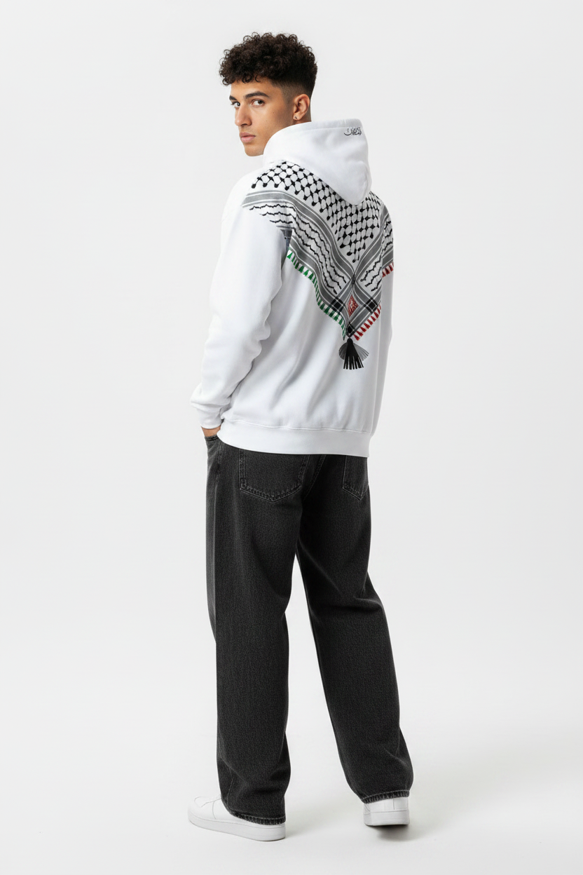 Same model - back view looking over shoulder
