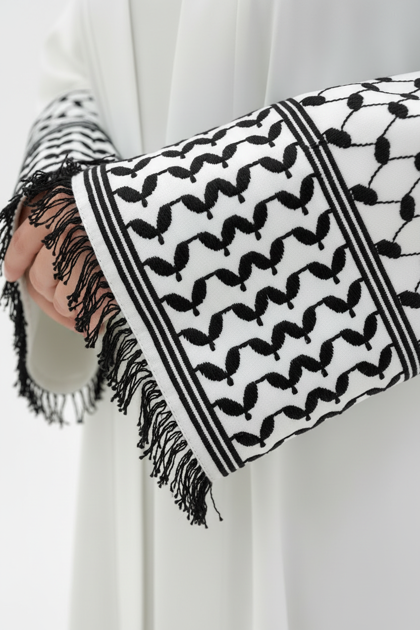 White Abaya – Cuff Detail