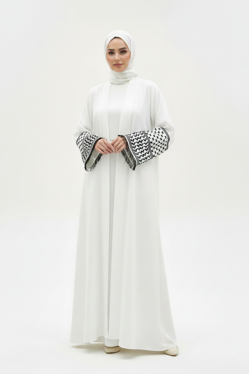 White Abaya – Full Body New